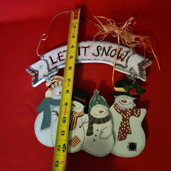 Christmas Signs Merry Christmas and Let it Snow Set of 2 - Picture 5 of 12